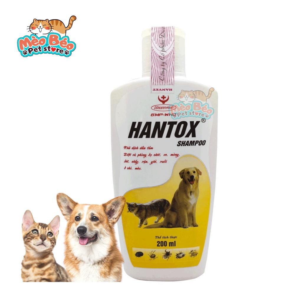 Sữa tắm Hantox diệt ve, rận, bọ chét trên chó mèo - 200ml