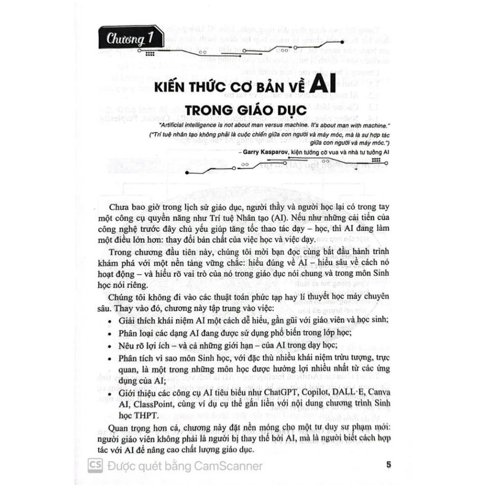 -Ứng Dụng Trí Tuệ Nhân Tạo AI Trong Dạy Và Học Môn sinh học (Dành Cho Giáo Viên Và Học Sinh - Dùng Chung Cho Các Bộ SGK)