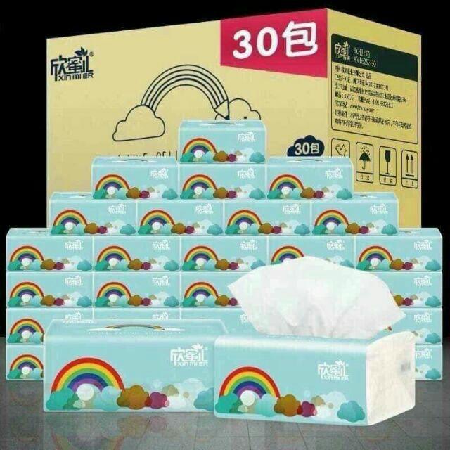 Thùng 30 Gói Giấy Cầu Vồng - Giao Hàng Toàn Quốc