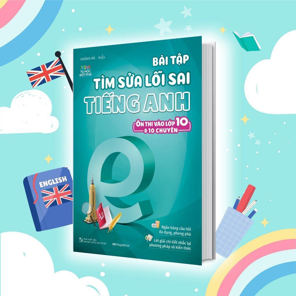 Sách - Bài Tập Tiếng Anh Ôn Thi Vào Lớp 10 Và 10 Chuyên - Combo 8 Cuốn - Megabook