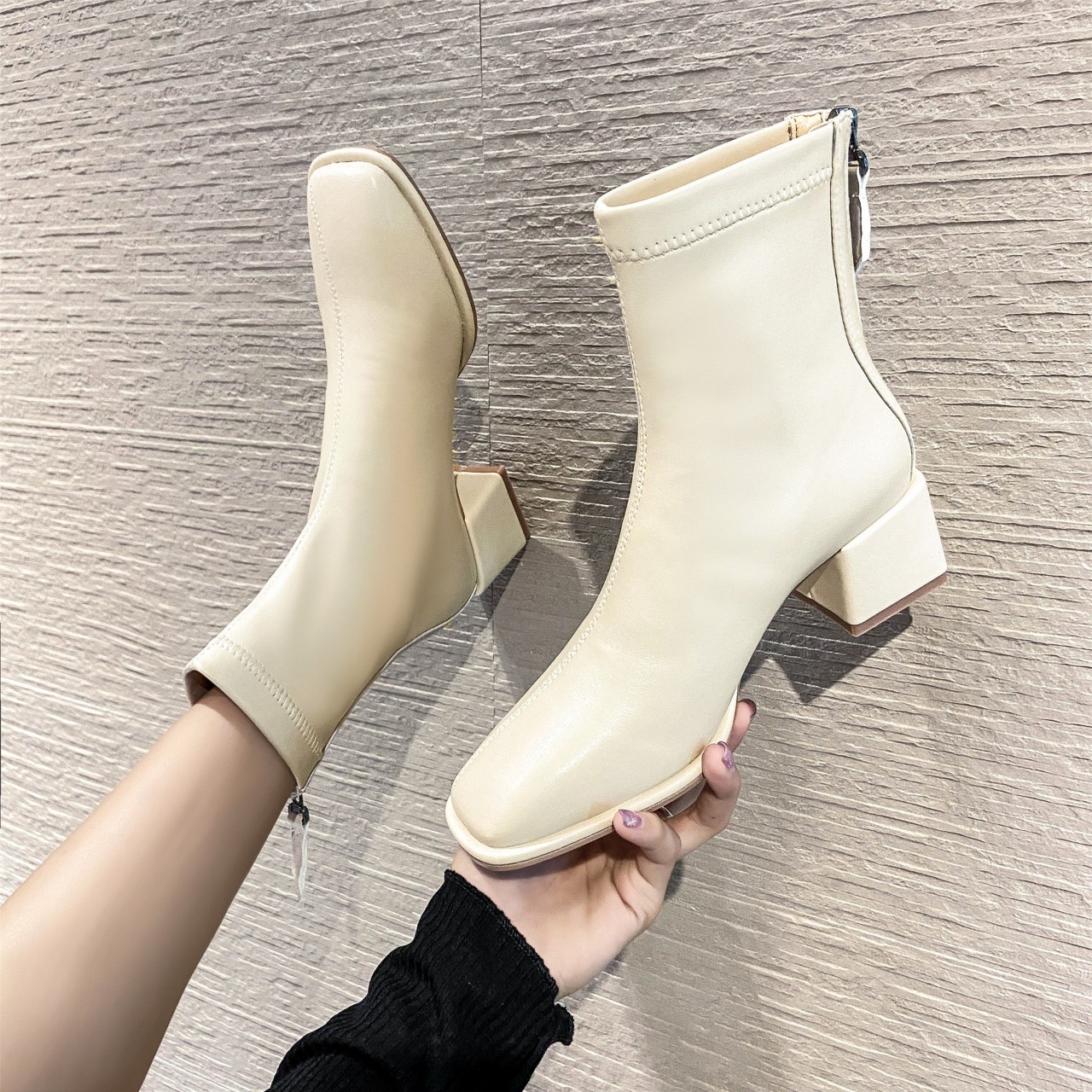 Giày thời trang Nữ bốn mùa năm 2021 phong cách Hàn Quốc Mã 302-1