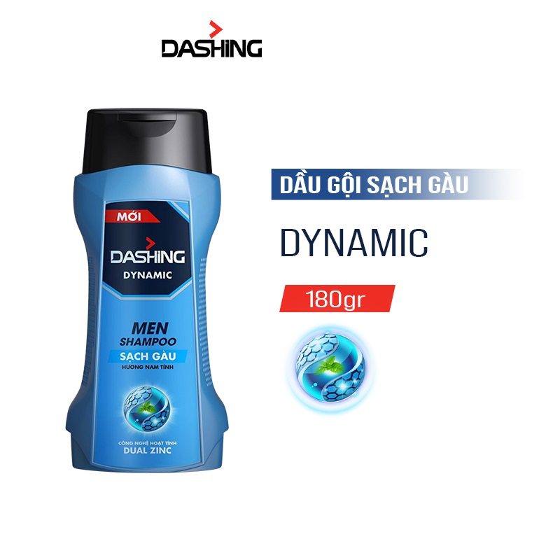 Dầu gội cao cấp Dashing Dynamic sạch gàu cho nam giới 180gr