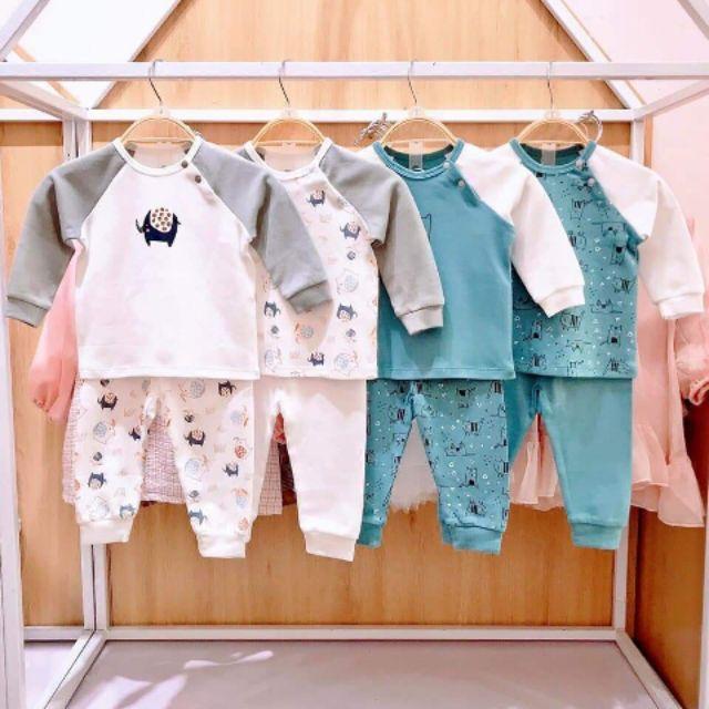 Set 2 áo 2 quần lullaby bé trai vải interlock