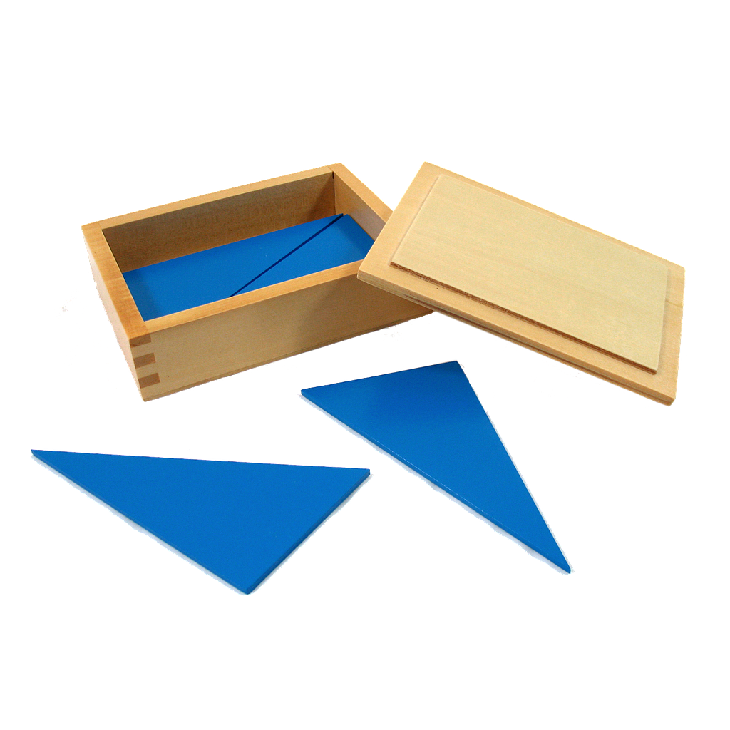 Đồ chơi trẻ em Oreka Montessori Hộp 12 Hình tam giác màu xanh - 0311000