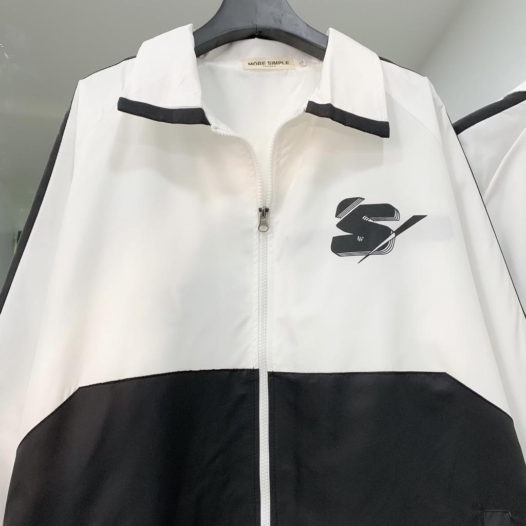 Áo Khoác Jacket Form Rộng SWEEDER Vải Dù Trượt Nước Phong Cách Ulzzang