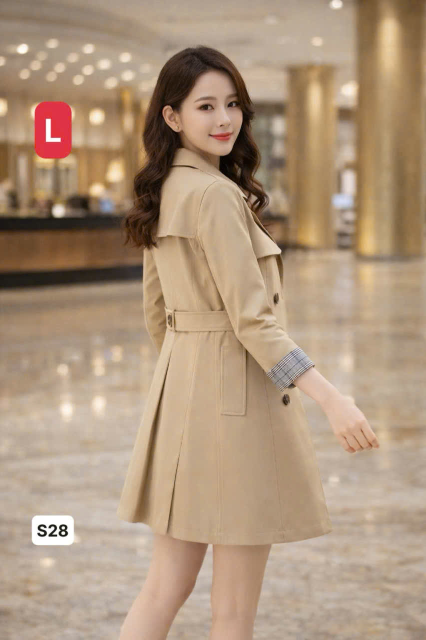 áo khoác dạ - cà phê - L 50-58KG