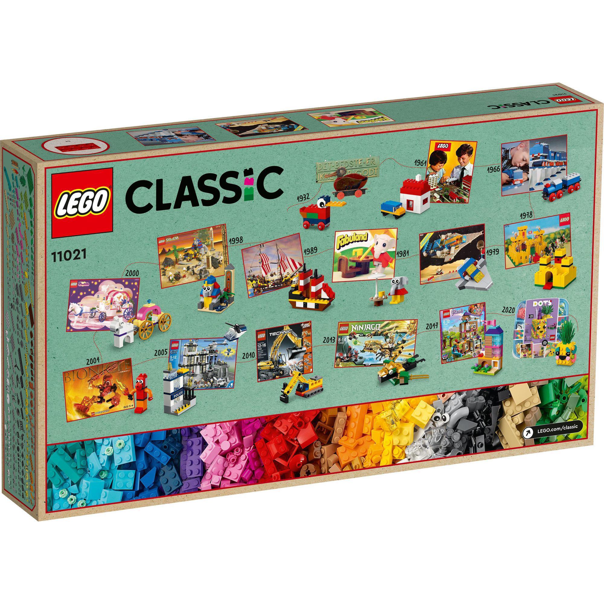 LEGO Classic 11021 Hộp gạch Classic sáng tạo phiên bản 90 năm (1100 chi tiết)