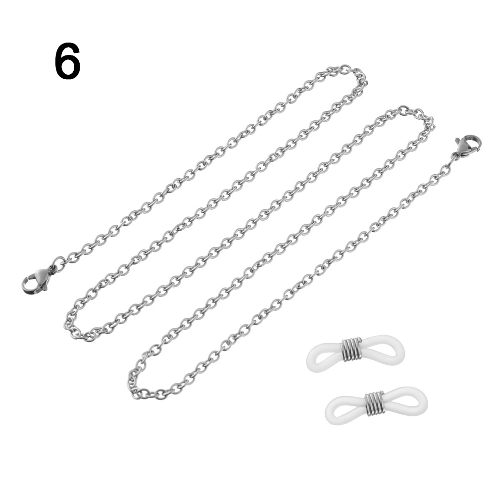 Chain glassess dây đeo gọng kính kim loại phụ kiện unisex cá tính