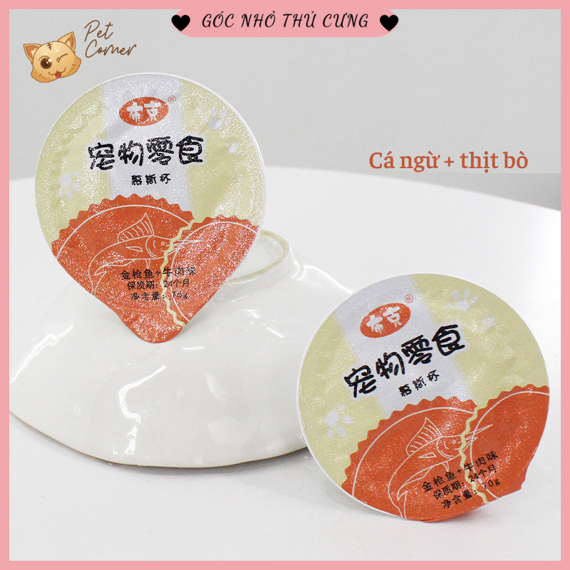 Súp thưởng Pudding dinh dưỡng cho chó mèo