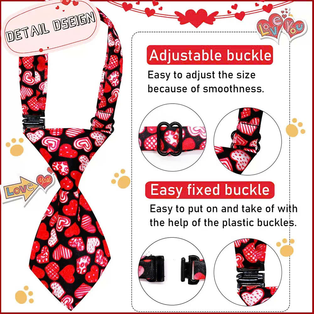 VÒNG CỔ THÚ CƯNG CÀ VẠT THÚ CƯNG CÀ VẠT CHÓ MÈO DỄ THƯƠNG VALENTINE SIZE 22-45CM MÃ 15 CHO THÚ CƯNG CHÓ MÈO