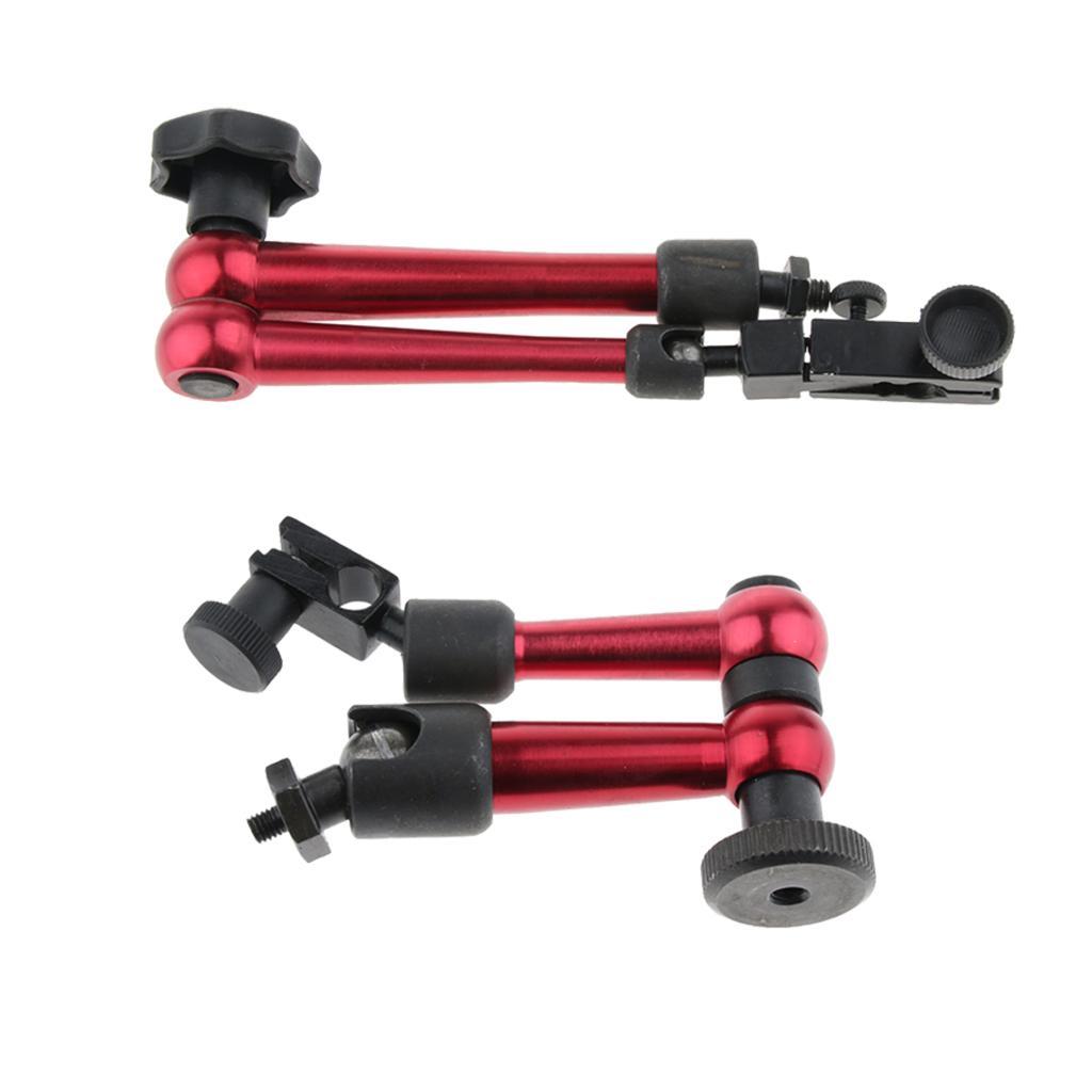 2x Metal Universal Base Holder for Lever Dial Test Indicator Gauge L