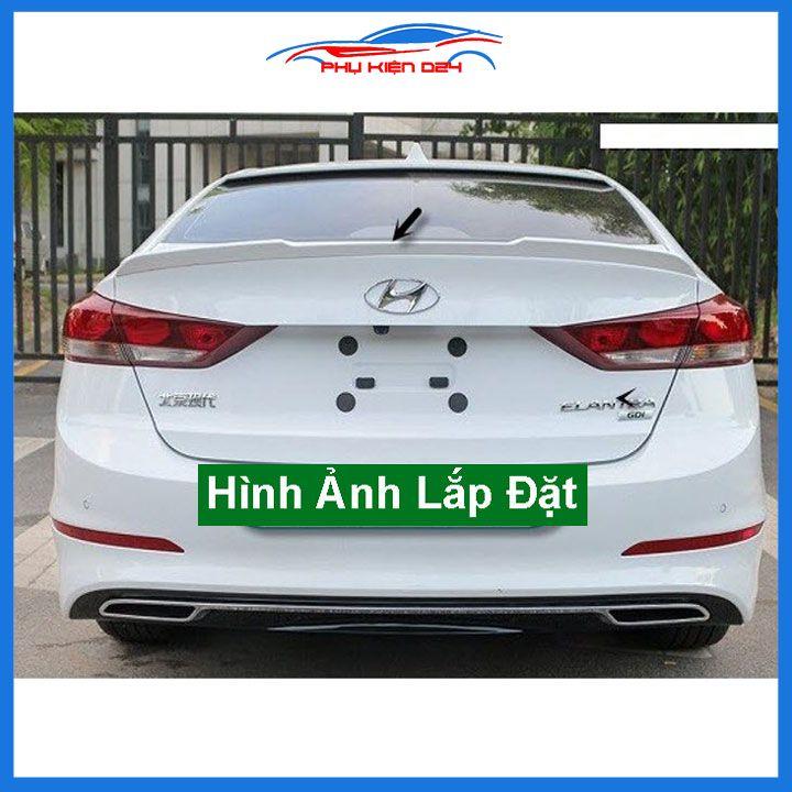 Đuôi gió sau xe liền cốp Elantra 2019-2020-2021-2022 hàng mộc chưa sơn