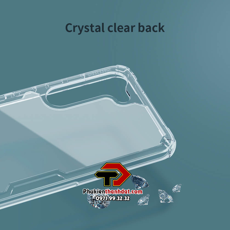 Ốp lưng trong suốt cho SamSung Galaxy S23 5G chính hãng Nillkin Nature TPU Pro Case, chống sốc tốt - Hàng chính hãng