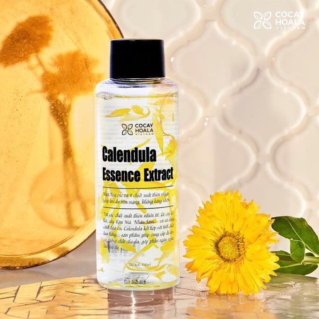 Nước thần hoa cúc 2in1 Calendula Essence Extract COCAYHOALA100ml, Tặng Mũ Trùm Tóc Ngẫu Nhiên