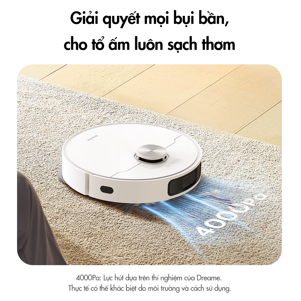 Robot lau sàn hút bụi tự làm sạch Dreame L10 Prime - Hàng chính hãng