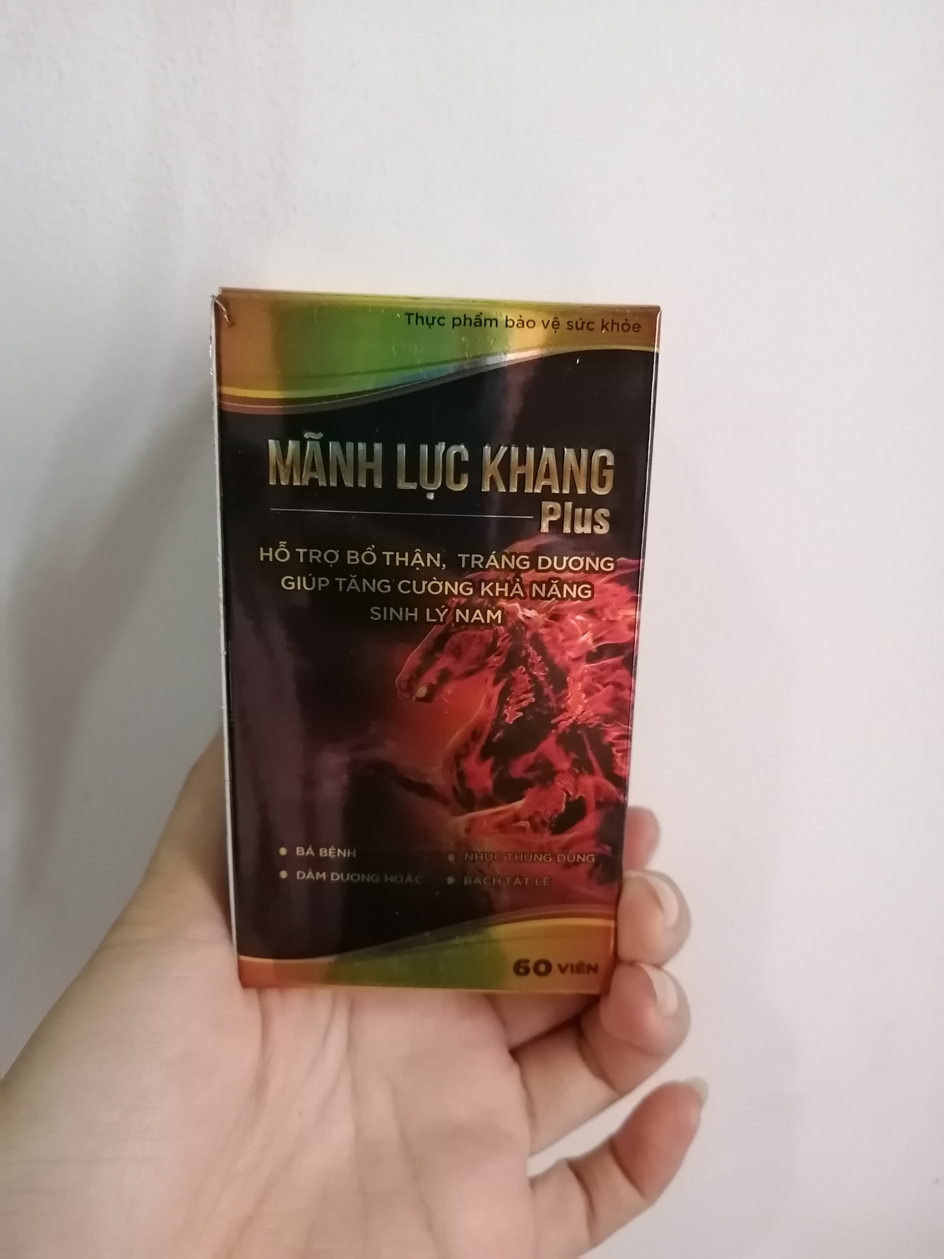 Mãnh Lực Khang Plus - Hỗ Trợ Bổ Thận, Tráng Dương &amp; Tăng Cường Khả Năng Sinh Lý Nam Hộp 60 viên