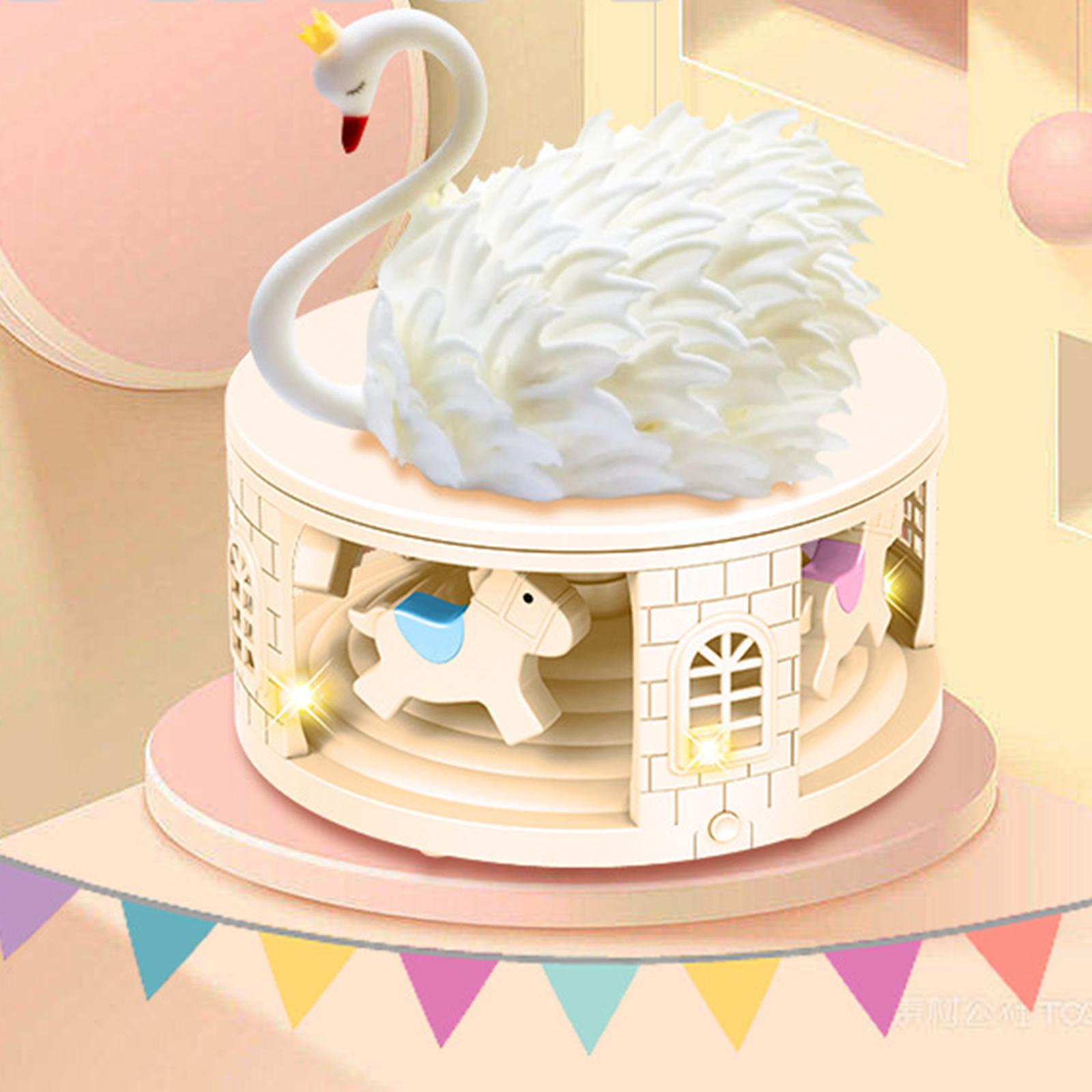 Cupcake Display Stand Turntable Rotating Cake Display for Birthday Event