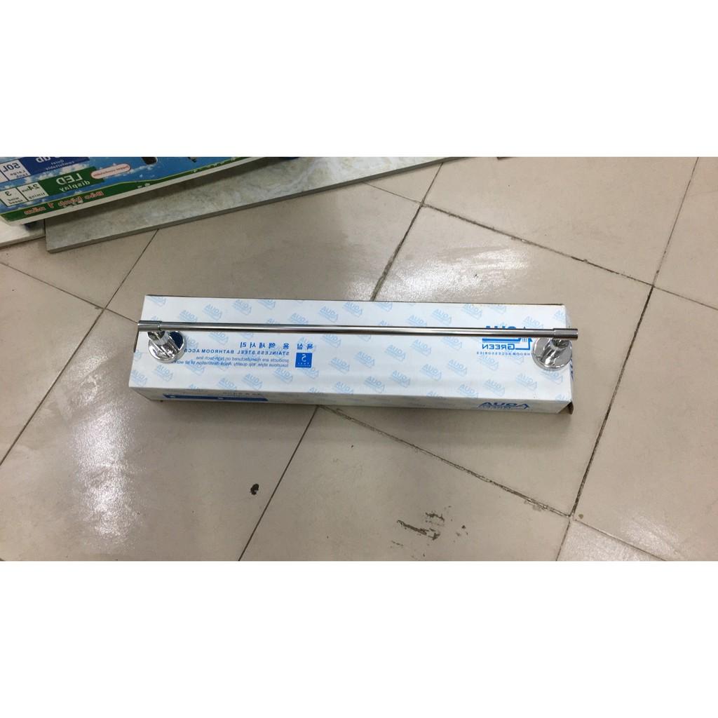 Mắc khăn đơn inox , thanh treo khăn đơn inox chân tròn sus304