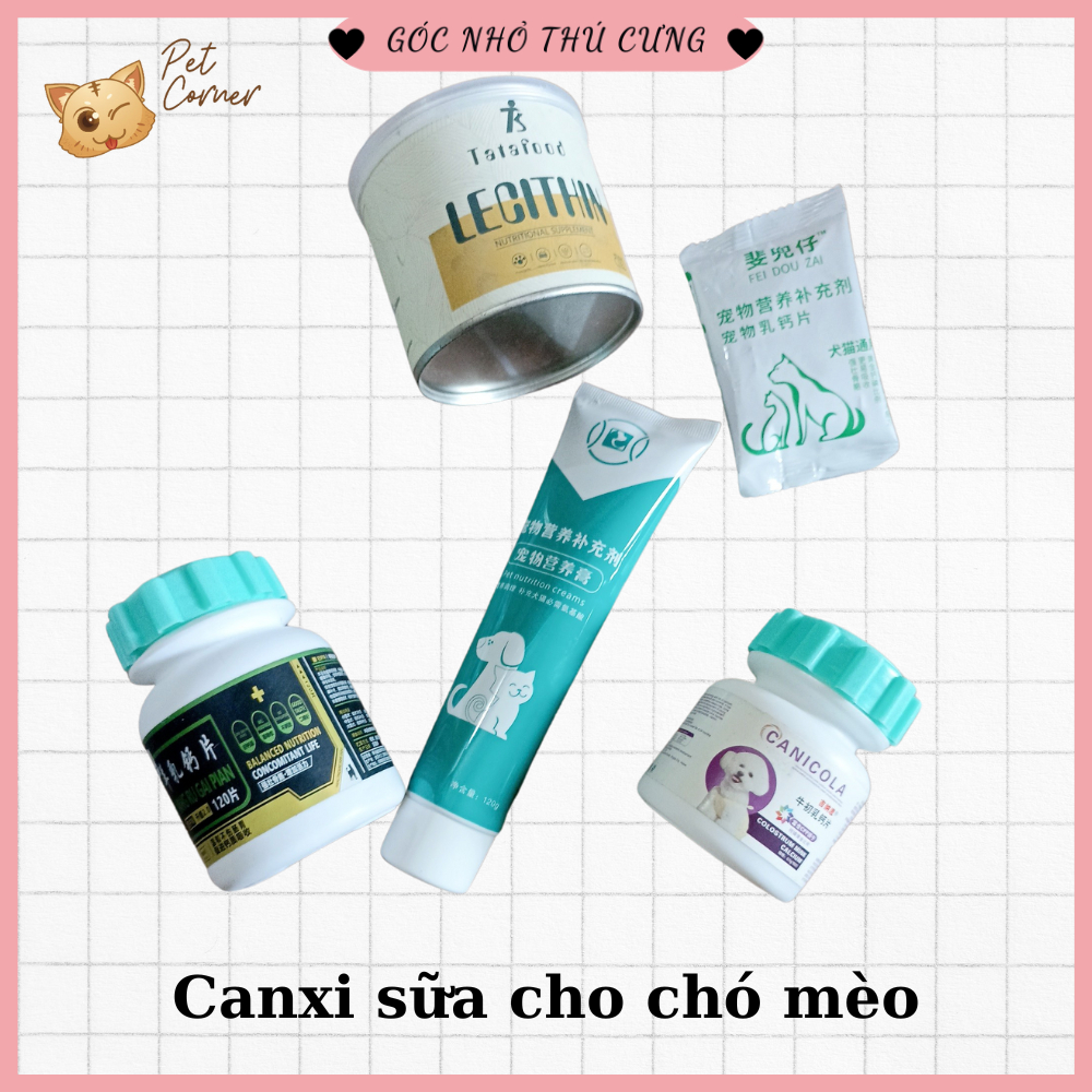 Viên canxi cho chó mèo bổ sung dinh dưỡng vitamin giúp chắc khỏe xương mượt lông