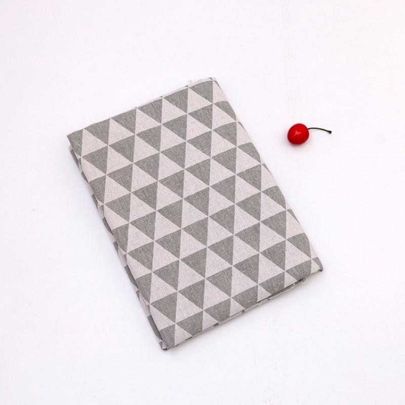 Vải Bố Thô Canvas May Khăn Bàn May Rèm Decor Trang Trí Hoạ Tiết Hình Học Sang Trọng