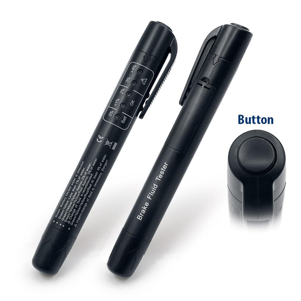 Accurate Car Brake Fluid Oil Moisture Pen 5 LED Testing Check Indicator Pen Tool