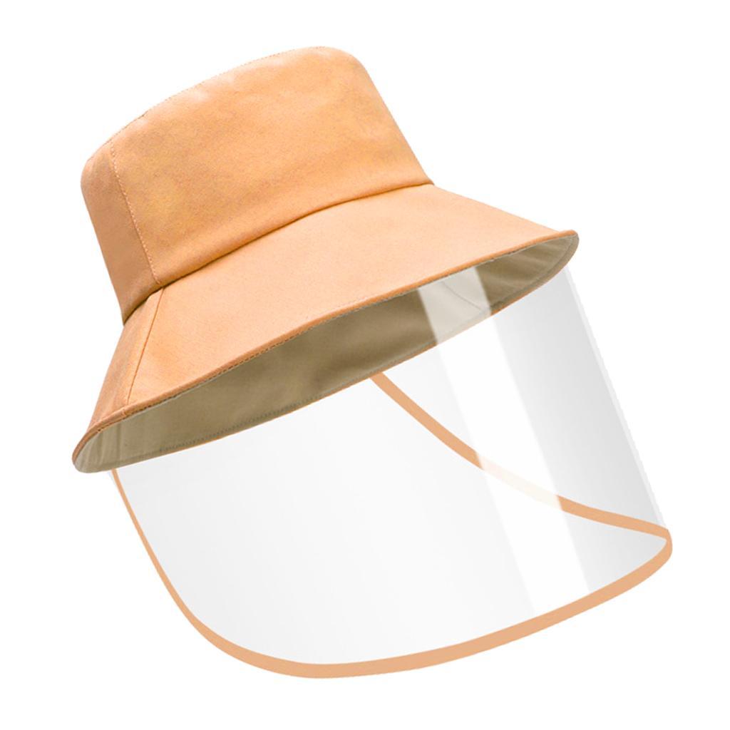 2 Pieces Anti-spit Hat Transparent Dustproof Cover Hat Bucket Hat
