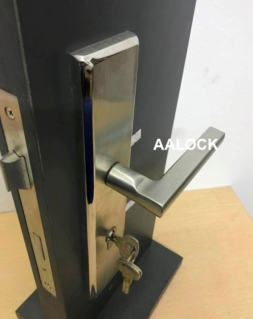 Tay nắm gạt đế dài Yale YSP-152 US32D- cho bộ khóa tay gạt cửa đi cao cấp