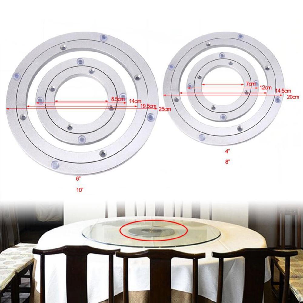 2pcs Round Turntable Bearing 5/16 Thick Heavy Duty Swivel Plate 4/10inch