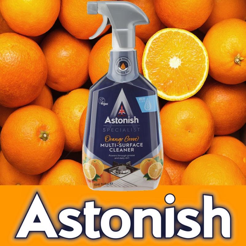 Bình xịt vệ sinh bếp hương cam Astonish từ Anh Quốc C6790 750ml chuyên tẩy dầu mỡ các bề mặt bếp