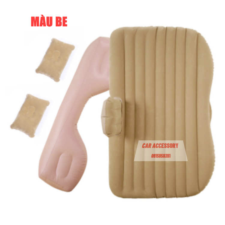 Đệm hơi ô tô cao cấp chân rời tiện lợi tặng kèm bơm điện và 2 gối