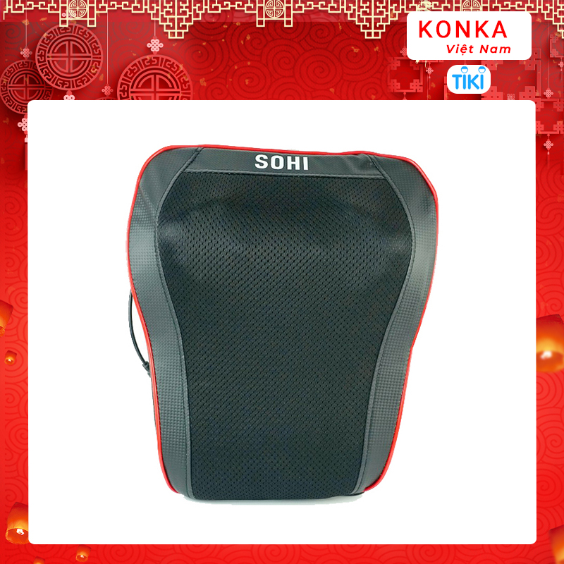 Gối massage hồng ngoại cổ vai gáy Sohi YQ-6 gối massage có rung