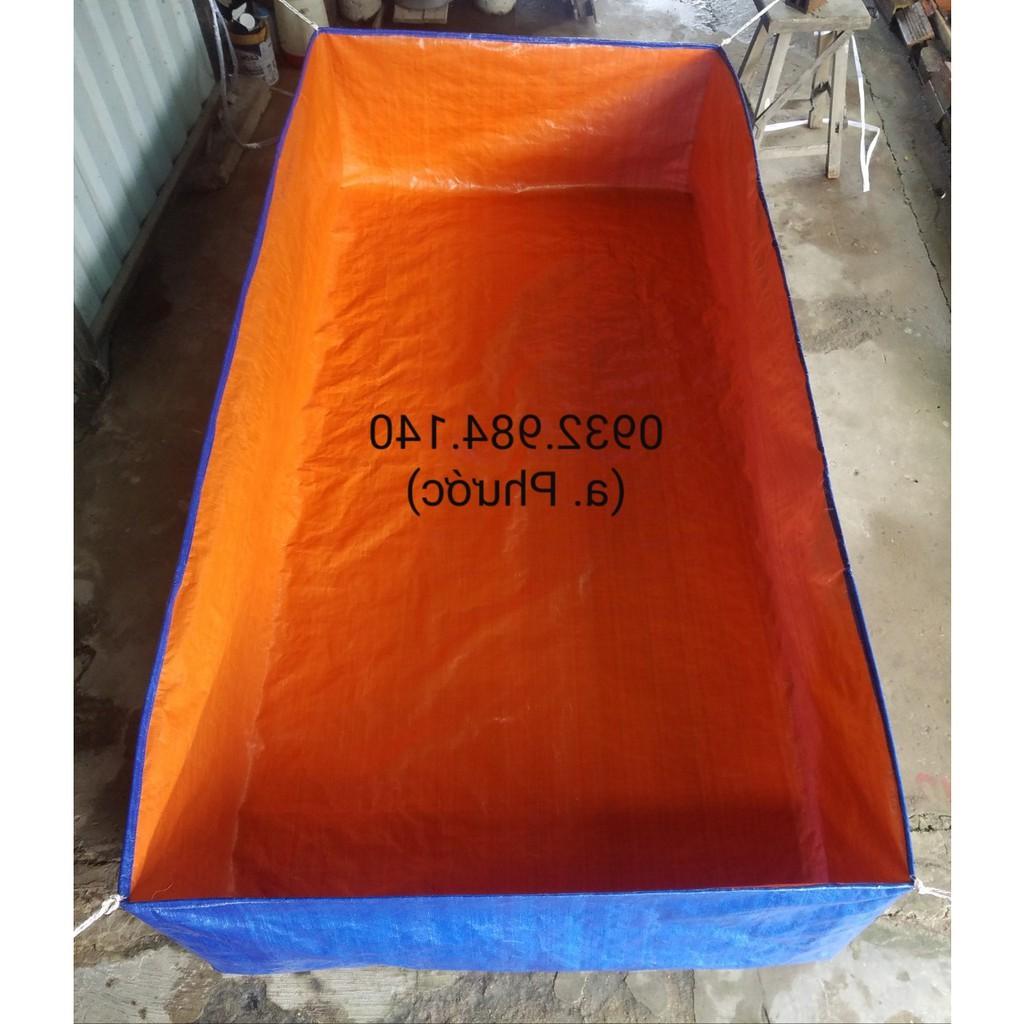 Bể bạt nuôi cá, lươn, ếch, ... làm bể tắm cho trẻ con. kích thước 2x3x1m và 2x4x1m