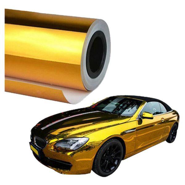 Decal trang trí ô tô chrome màu bạc/vàng tráng gương chống trầy dán xe cao cấp {Khổ lớn