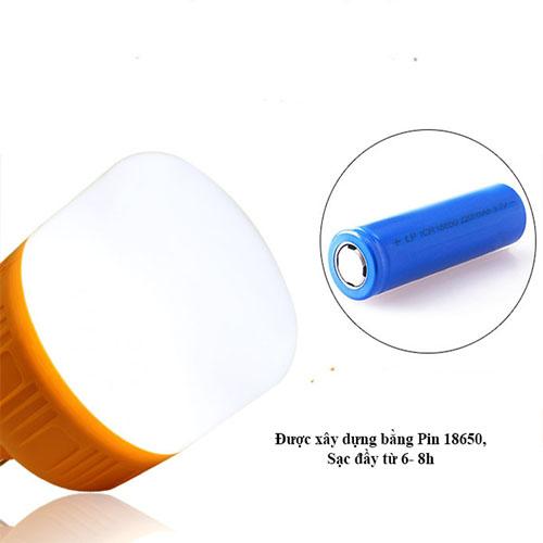 Bóng Đèn Tích Điện Loại 100W Có Móc Treo Không Cần Dây Điện - Đèn Sạc Không Dây - Vận Chuyển Miễn Phí Toàn Quốc