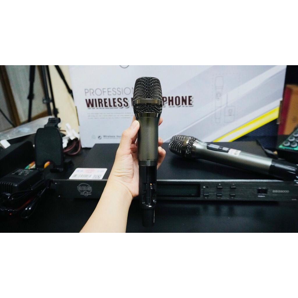 Micro Karaoke Cao Cấp BBS 9000 hát karaoke chuyên nghiệp hát hay tiếng sáng dày trầm mic hút không hú bảo hành 12 tháng