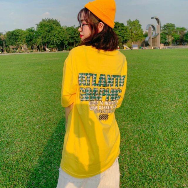 ÁO THUN ÁO PHÔNG TAY LỠ UNISEX NAM NỮ ATHLANTIC THE 1992