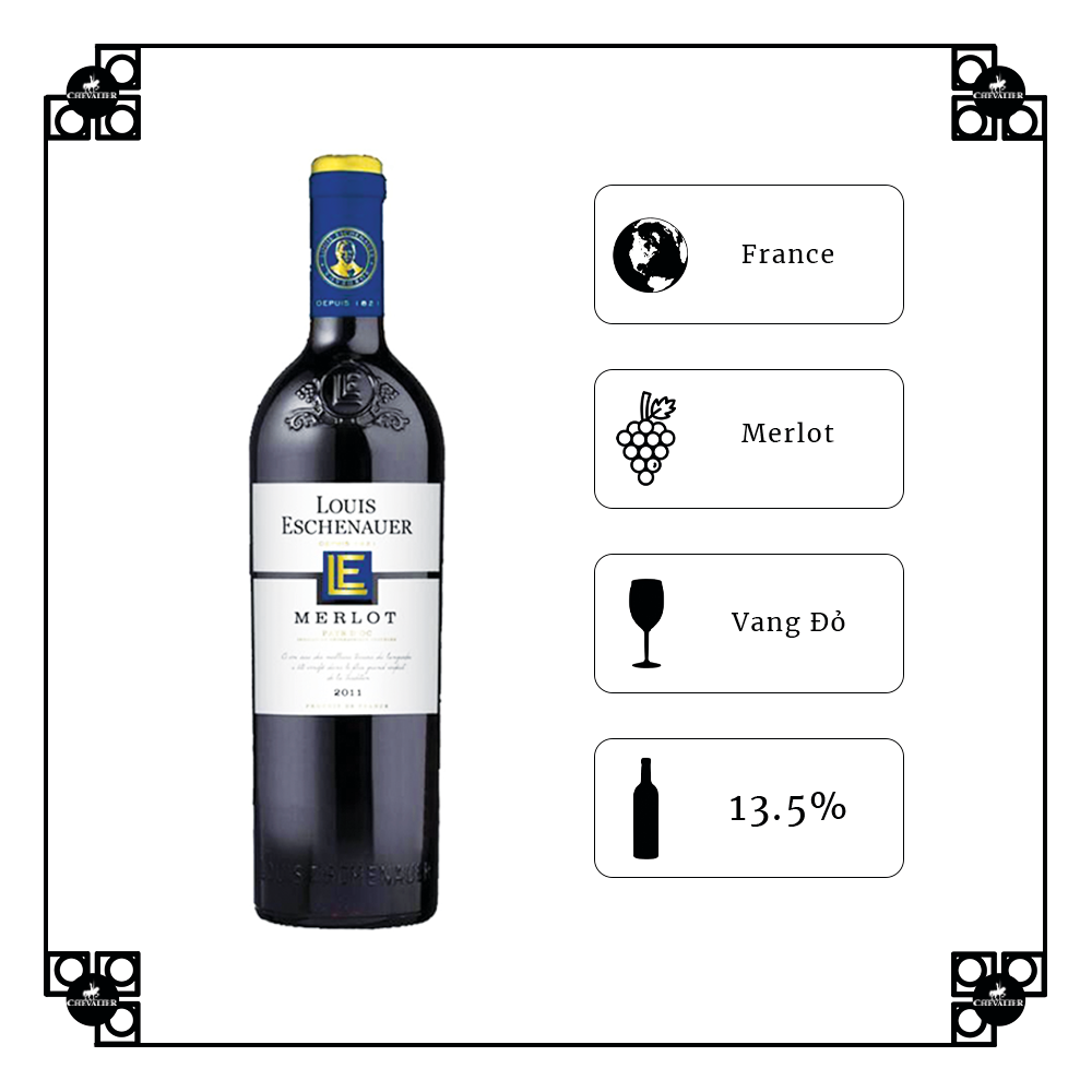 Rượu Vang Đỏ Louis Eschenauer VDP Merlot