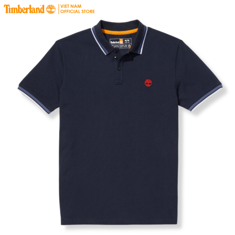 [NEW 2023] Timberland Áo Thun Polo Nam Millers River Tipped Pique Polo Slim TB0A62SH