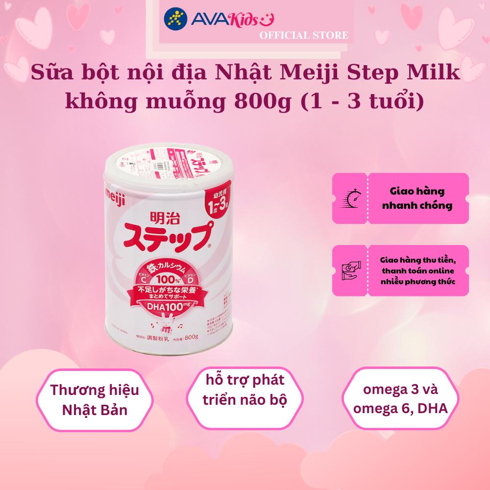 Sữa bột nội địa Nhật Meiji Step Milk không muỗng 800g (1 - 3 tuổi)