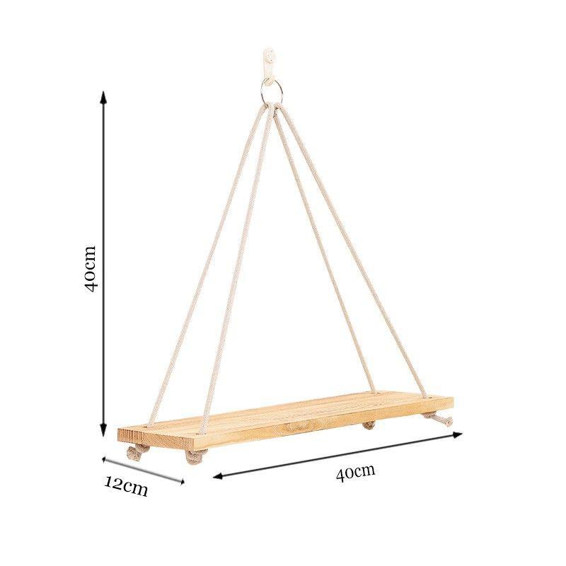 Kệ treo tường bằng gỗ trang trí
