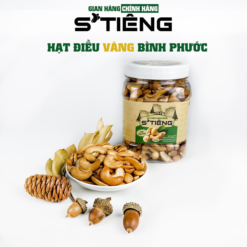 500Gr Hạt Điều Rang Muối Sạch Vỏ Bình Phước STiêng Loại Bể Vở Hộp Nhựa