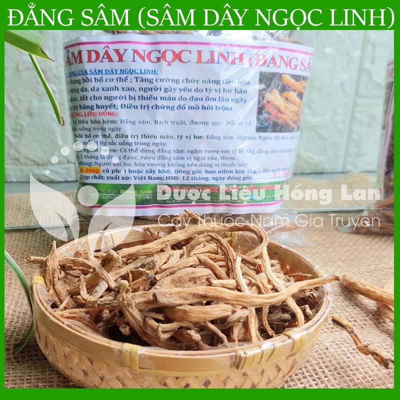 Sâm Dây Ngọc Linh (Đẳng Sâm) khô đóng gói 1kg