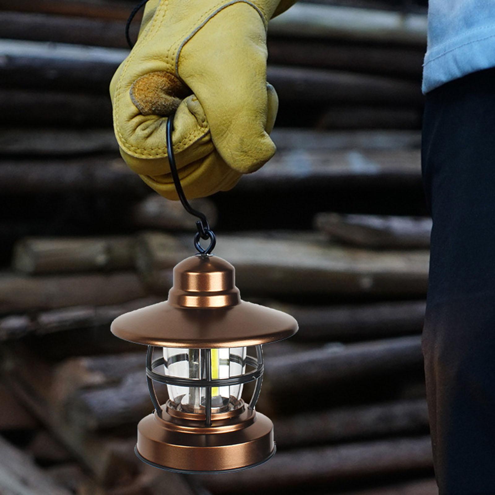 Portable Camping Lantern Tent Lamp Light Battery Operated for Home Hiking