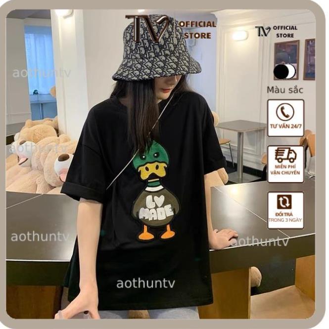 Áo Phông Nữ ATV Áo thun unisex Be Yourself size M L XL - Vịt Len Cotton Mát Form Rộng Unisex