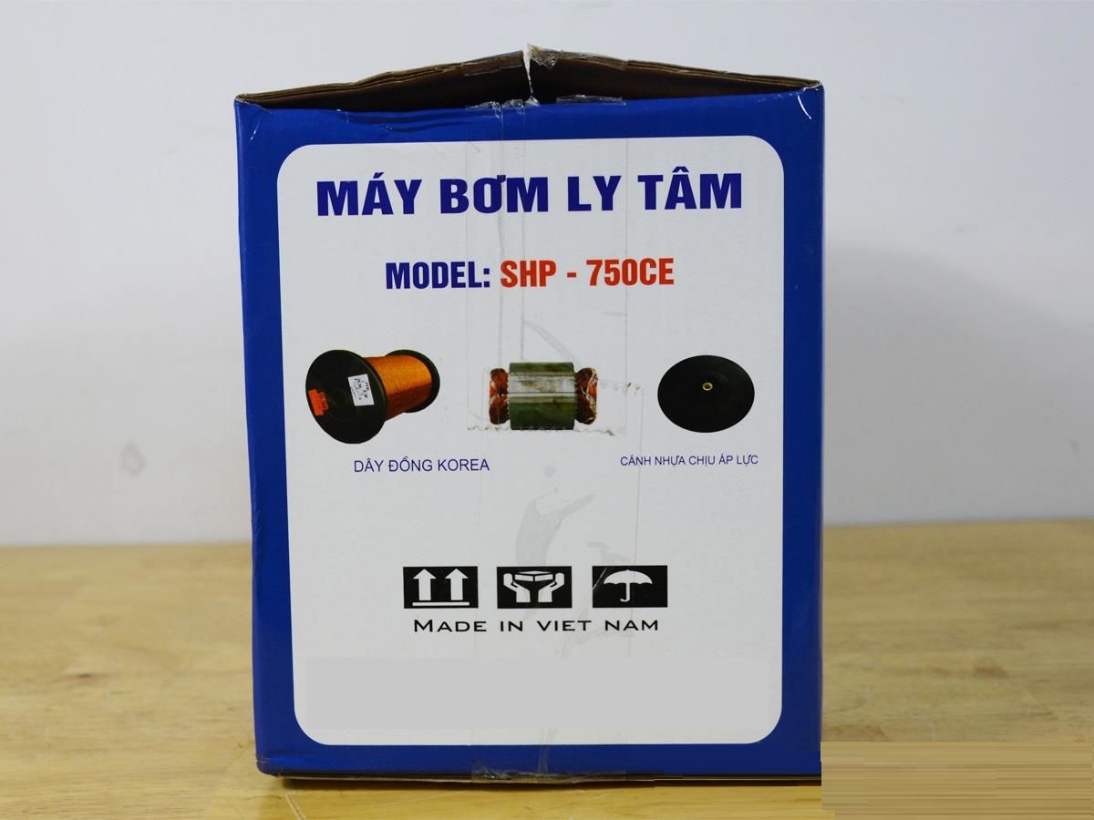 MÁY BƠM NƯỚC SHINING SHP-750CE (750W- THUỘC MÁY BƠM NƯỚC LY TÂM)- HÀNG CHÍNH HÃNG