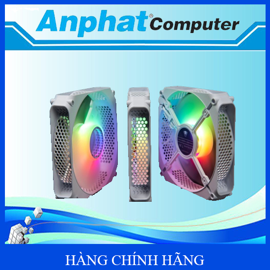 Quạt Tản Nhiệt Fan Case Leopard F6 Auto RGB Trắng – Hàng Chính Hãng