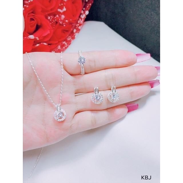 BỘ TRANG SỨC ĐÁ TRÒN SIÊU ĐẸP -