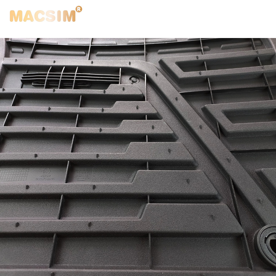 Thảm lót sàn xe ô tô Hyundai Sonata 2020+ Nhãn hiệu Macsim chất liệu nhựa TPE đúc khuôn cao cấp - màu đen