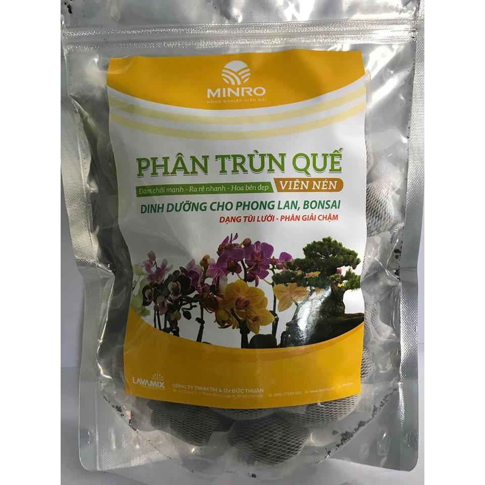 Phân trùn quế viên nén tan chậm cho hoa lan, cây kiểng Đâm chồi mạnh – Ra rễ nhanh - Hoa bền đẹp lavamix