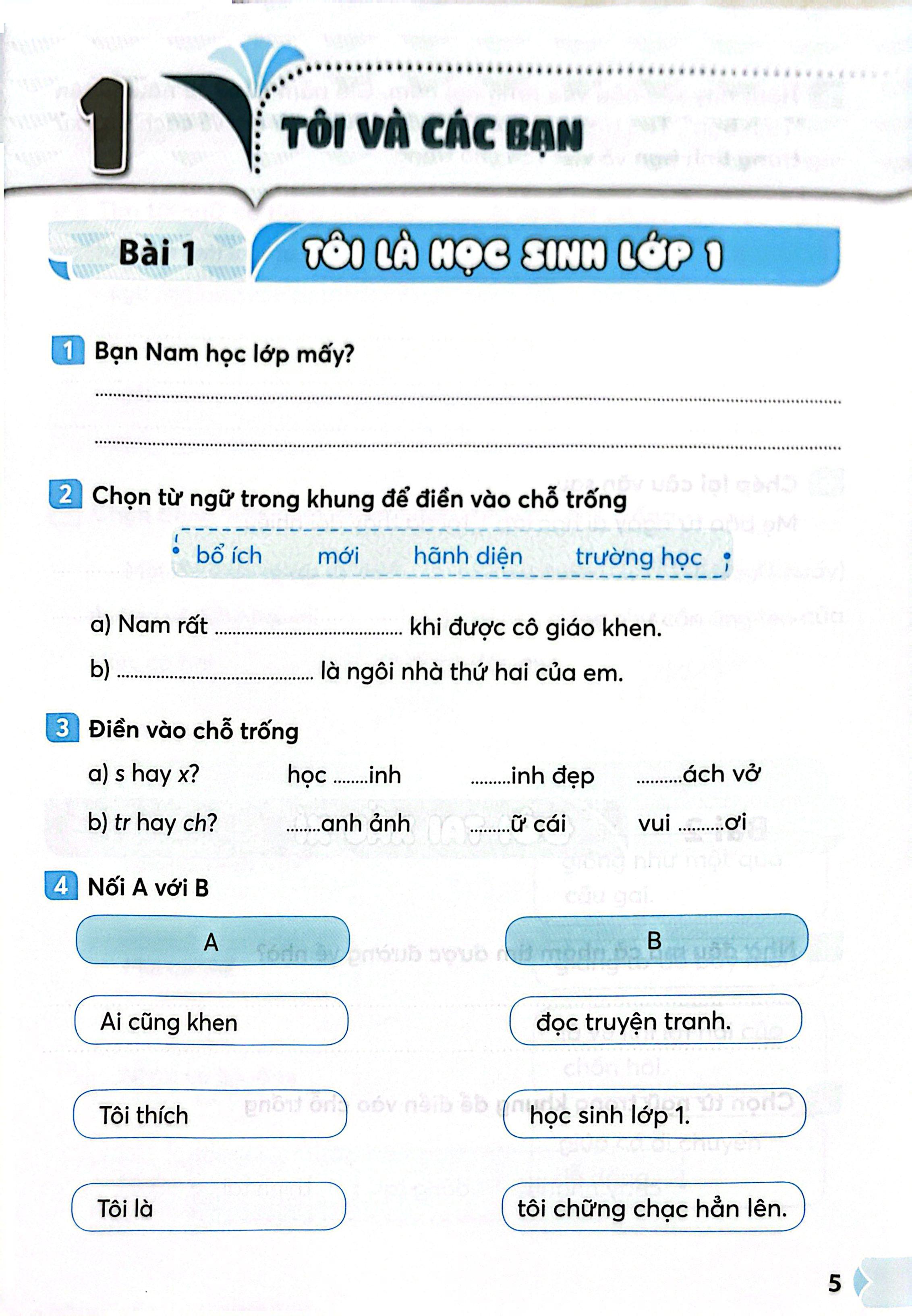 Sách - Vở Thực Hành Tiếng Việt 1 - Tập 2 (Kết Nối) (Chuẩn)